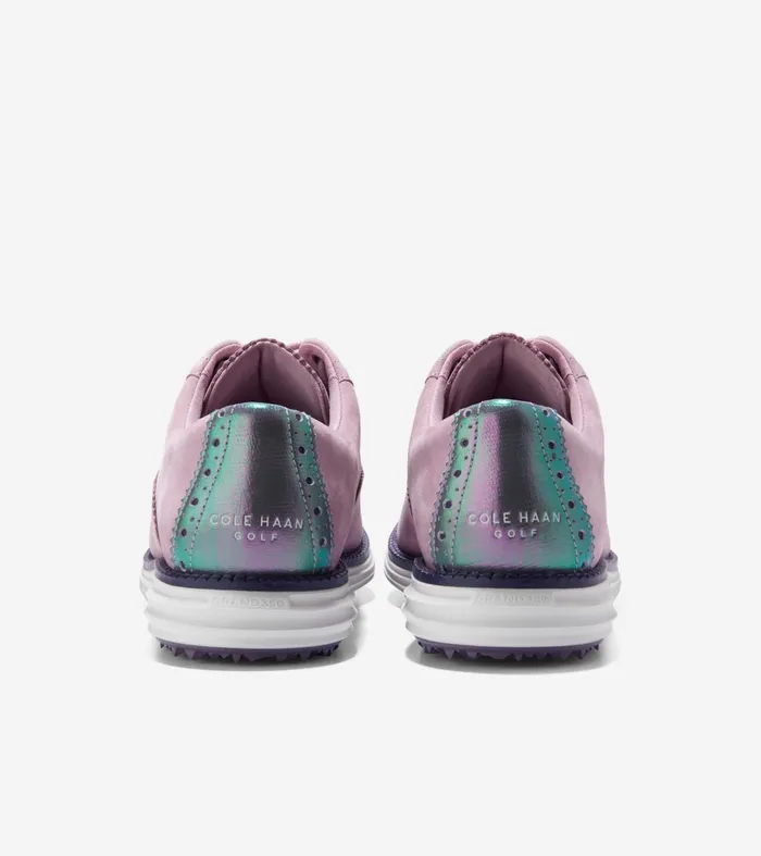 Women riginalGrand Waterproof Shortwing Golf Shoes Mauve Shadowsplumoptic White Cole Haan Oxfords