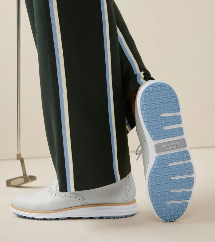 Women riginalGrand Waterproof Shortwing Oxfords Golf Shoe Optic Whitebluebell Cole Haan Golf Shoes