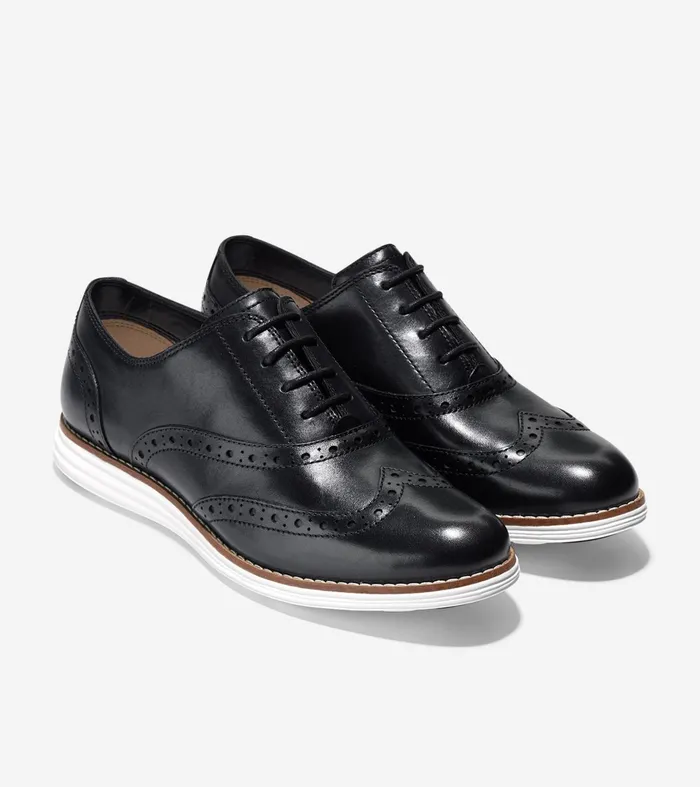 Women riginalGrand Wingtip Oxfords Blackoptic White Cole Haan Oxfords