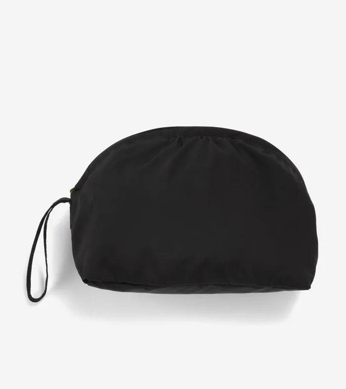 Women Signature Packable Hooded Rain Jacket Black Cole Haan Outerwear