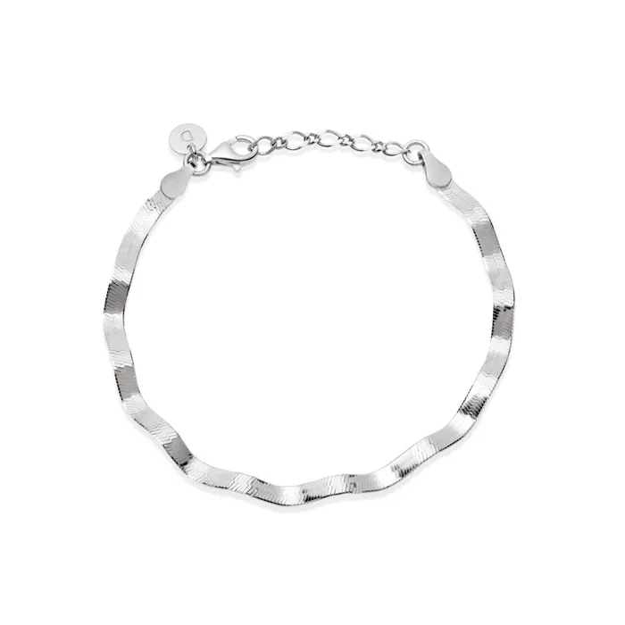 Women Snake Chain Necklaces Daisy London Jewellery Este Lalonde Wavy Snake Bracelet Sterling Silver Women Snake Chain Necklaces Daisy London Jewellery Este Lalonde Wavy Snake Bracelet Sterling Silver