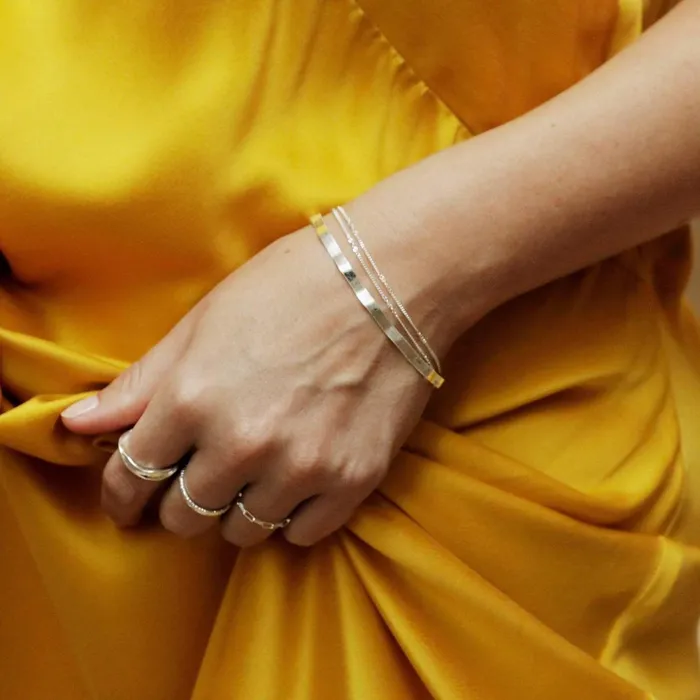 Women Snake Chain Necklaces Daisy London Jewellery Este Lalonde Wavy Snake Bracelet Sterling Silver