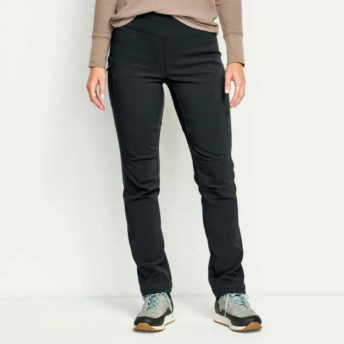 Women Softshell Natural Fit StraightLeg Pants Black Orvis Pants