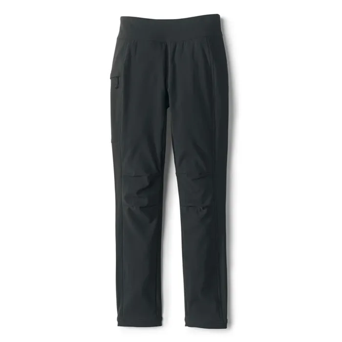 Women Softshell Natural Fit StraightLeg Pants Black Orvis Pants