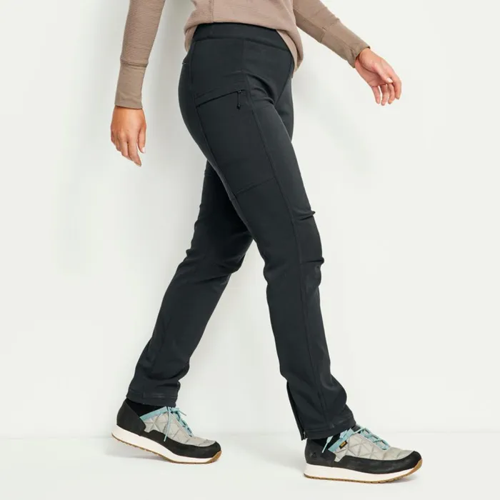 Women Softshell Natural Fit StraightLeg Pants Black Orvis Pants