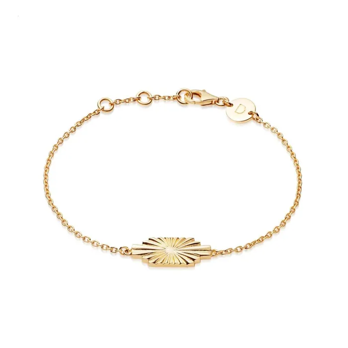 Women Stacking Bracelets Daisy London Jewellery Este Lalonde Sunburst Shield Bracelet 18Ct Gold Plate Women Stacking Bracelets Daisy London Jewellery Este Lalonde Sunburst Shield Bracelet 18Ct Gold Plate