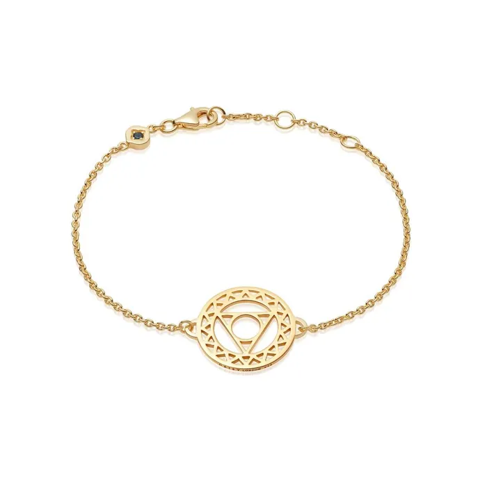 Women Stacking Bracelets Daisy London Jewellery Throat Chakra Chain Bracelet 18Ct Gold Plate Women Stacking Bracelets Daisy London Jewellery Throat Chakra Chain Bracelet 18Ct Gold Plate