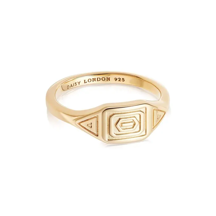 Women Stacking Rings Daisy London Jewellery Artisan Stamped Ring 18ct Gold Plate Women Stacking Rings Daisy London Jewellery Artisan Stamped Ring 18ct Gold Plate