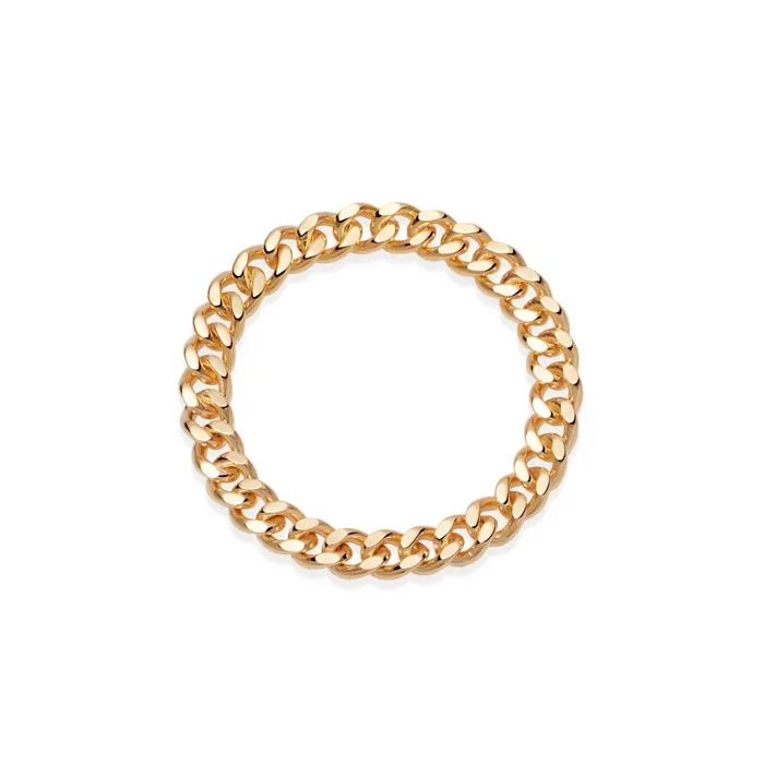 Women Stacking Rings Daisy London Jewellery Este Lalonde Curb Chain Ring 18ct Gold Plate Women Stacking Rings Daisy London Jewellery Este Lalonde Curb Chain Ring 18ct Gold Plate