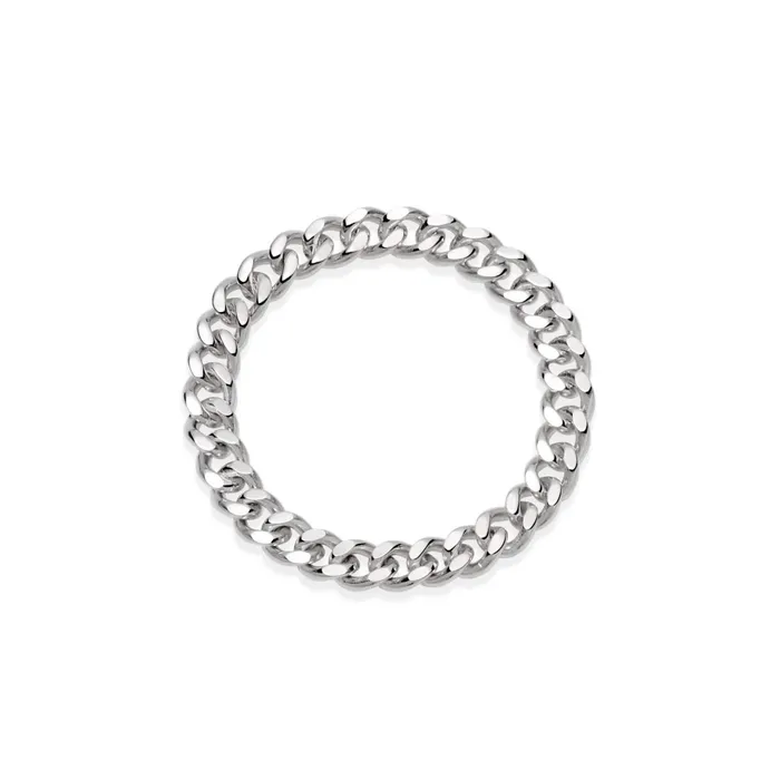 Women Stacking Rings Daisy London Jewellery Este Lalonde Curb Chain Ring Sterling Silver Women Stacking Rings Daisy London Jewellery Este Lalonde Curb Chain Ring Sterling Silver