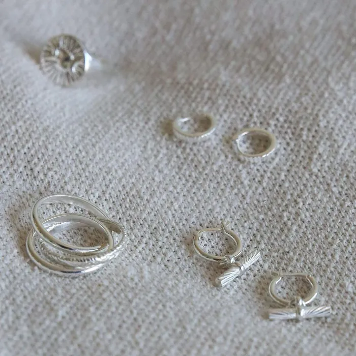 Women Stacking Rings Daisy London Jewellery Este Lalonde Trinity Ring Sterling Silver