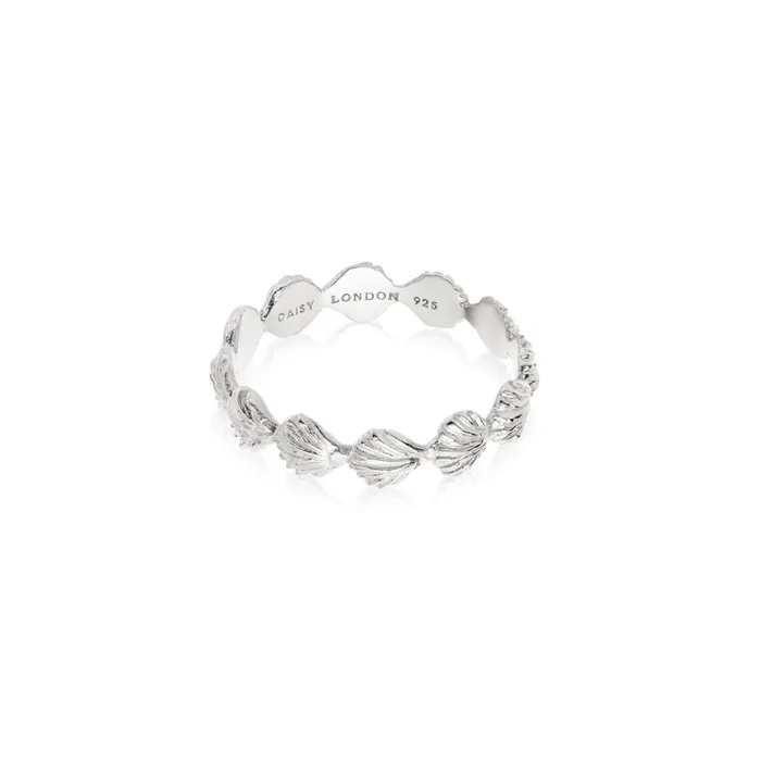Women Stacking Rings Daisy London Jewellery Isla Shell Stacking Ring Sterling Silver Women Stacking Rings Daisy London Jewellery Isla Shell Stacking Ring Sterling Silver