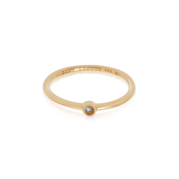 Women Stacking Rings Daisy London Jewellery Labradorite Healing Stone Ring 18Ct Gold Plate Women Stacking Rings Daisy London Jewellery Labradorite Healing Stone Ring 18Ct Gold Plate