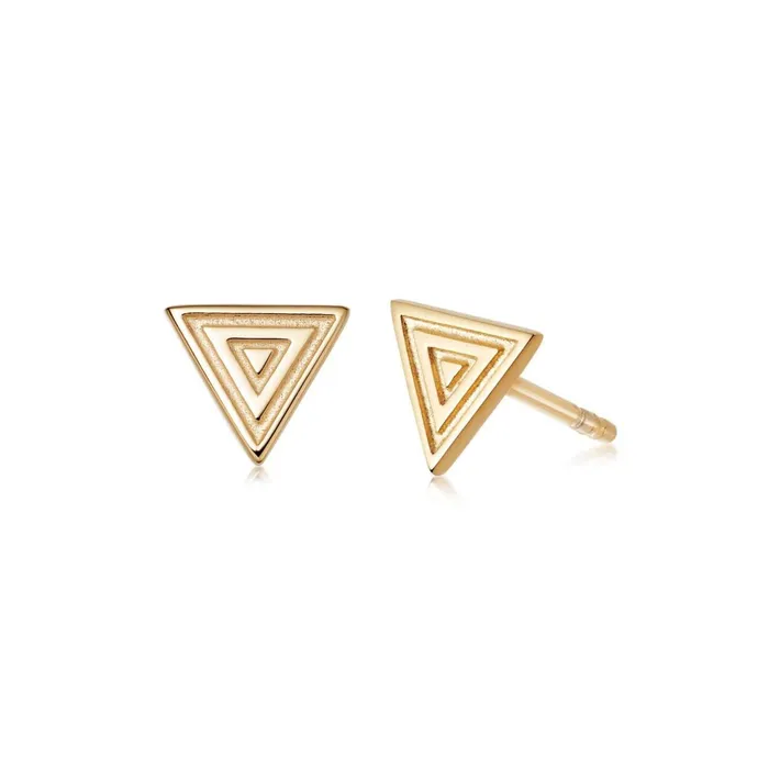 Women Stud Earrings Daisy London Jewellery Artisan Stamped Stud Earrings 18ct Gold Plate Women Stud Earrings Daisy London Jewellery Artisan Stamped Stud Earrings 18ct Gold Plate