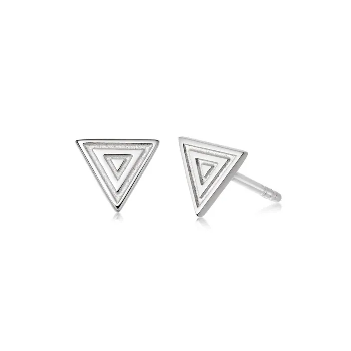 Women Stud Earrings Daisy London Jewellery Artisan Stamped Stud Earrings Sterling Silver Women Stud Earrings Daisy London Jewellery Artisan Stamped Stud Earrings Sterling Silver