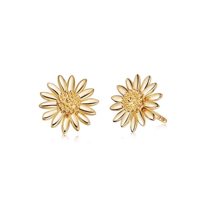 Women Stud Earrings Daisy London Jewellery Bellis Daisy Stud Earrings 18ct Gold Plate Women Stud Earrings Daisy London Jewellery Bellis Daisy Stud Earrings 18ct Gold Plate