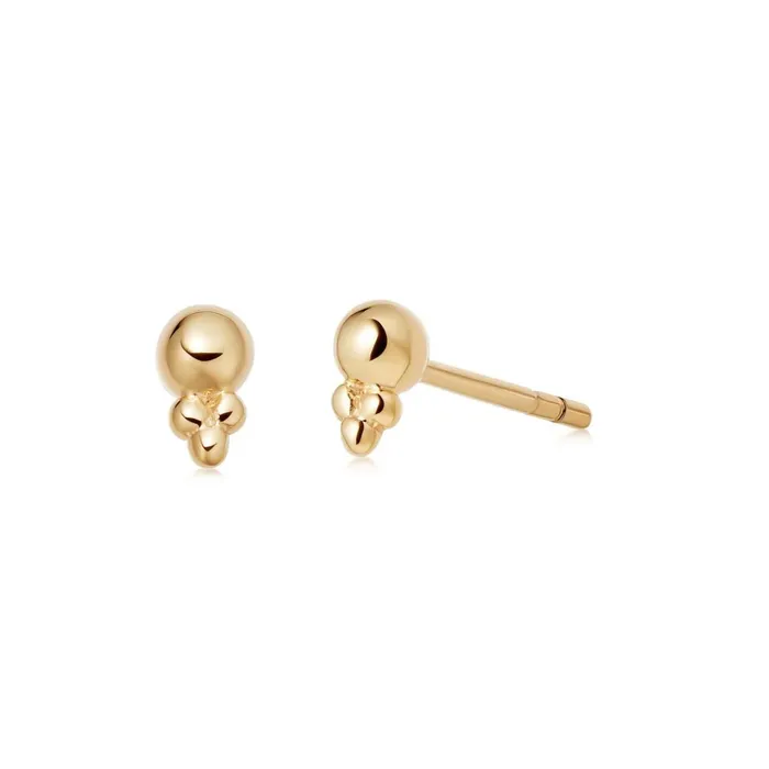 Women Stud Earrings Daisy London Jewellery Stacked Beaded Stud Earrings 18Ct Gold Plate Women Stud Earrings Daisy London Jewellery Stacked Beaded Stud Earrings 18Ct Gold Plate
