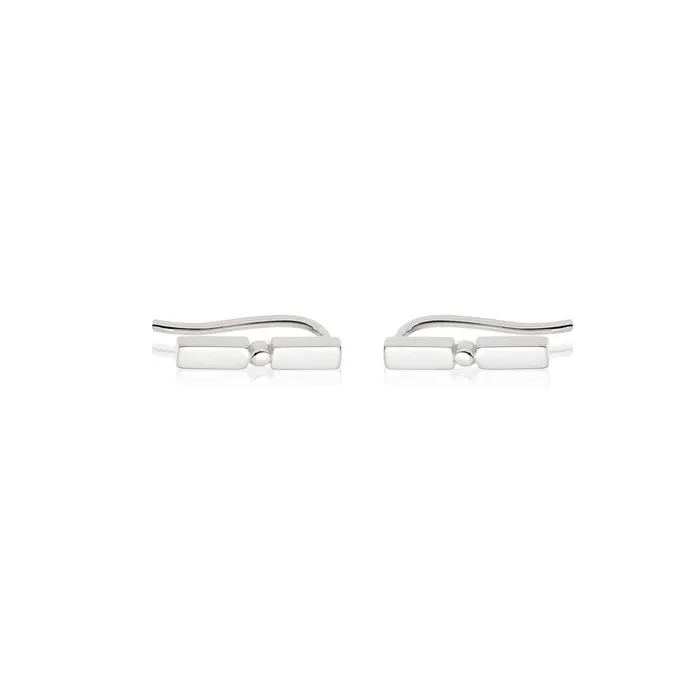 Women Stud Earrings Daisy London Jewellery Stacked Crawler Earrings Sterling Silver Women Stud Earrings Daisy London Jewellery Stacked Crawler Earrings Sterling Silver