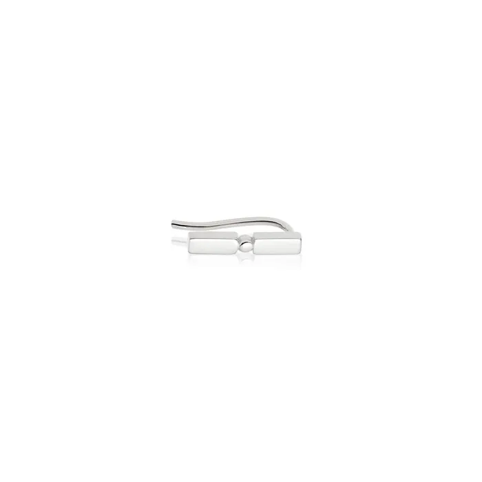 Women Stud Earrings Daisy London Jewellery Stacked Single Crawler Earring Sterling Silver Women Stud Earrings Daisy London Jewellery Stacked Single Crawler Earring Sterling Silver