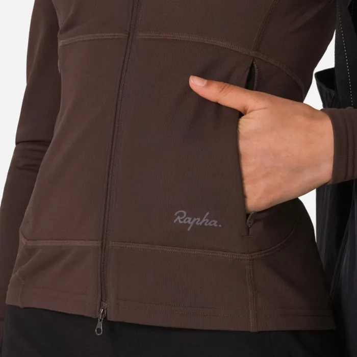 Women Tech Fleece Blackgreymulch Licorice Rapha Hoodies TShirts and Tops