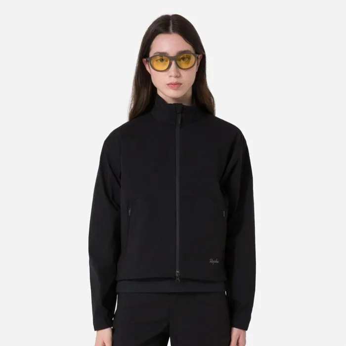Women Tech Jacket Blackgreypale Brown Rapha Jackets and Vests