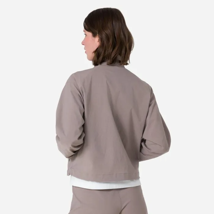 Women Tech Jacket Blackgreypale Brown Rapha Jackets and Vests