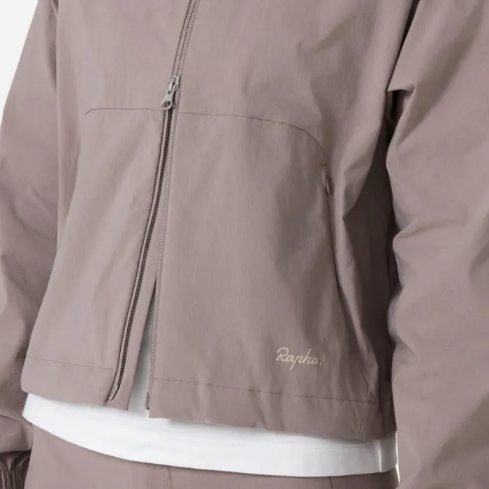 Women Tech Jacket Blackgreypale Brown Rapha Jackets and Vests