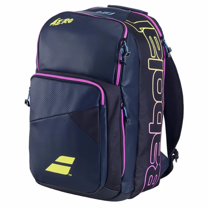 Women Tennis Babolat Backpack Pure Aero Rafa Blue White Pink