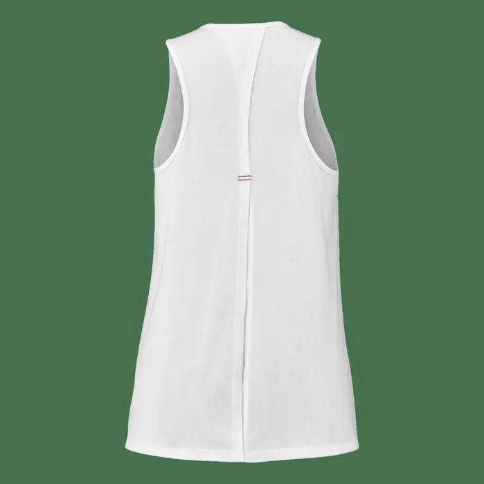 Women Tops Babolat Aero Cotton Tank Heather Whitegrey
