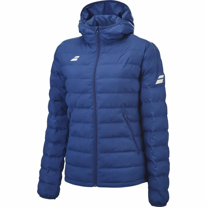 Women Tops Babolat Execise Padded Jacket Women Dark Blue