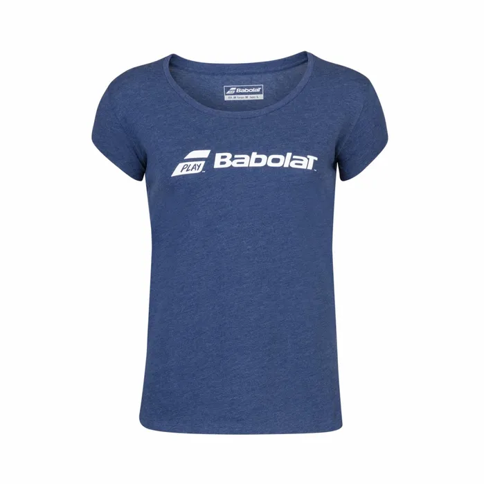 Women Tops Babolat Exercise Babolat Tee Women Heather Blue
