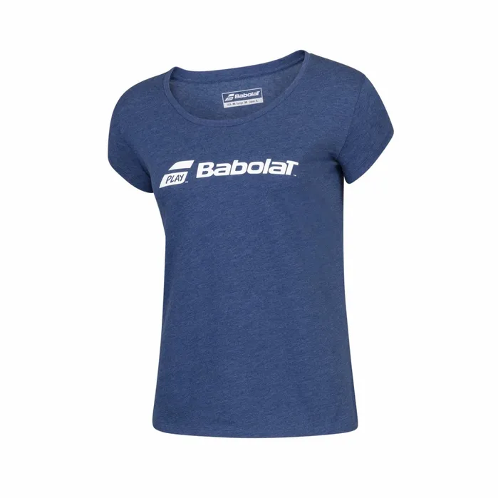 Women Tops Babolat Exercise Babolat Tee Women Heather Blue