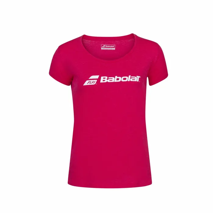 Women Tops Babolat Exercise Babolat Tee Women Heather Pink
