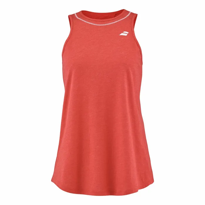 Women Tops Babolat Exercise Cotton Tank Heather Red
