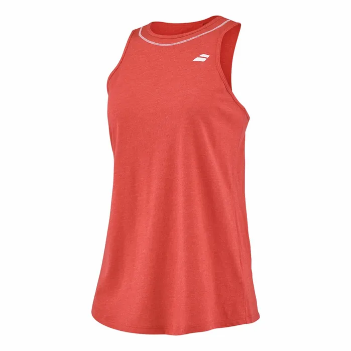 Women Tops Babolat Exercise Cotton Tank Heather Red