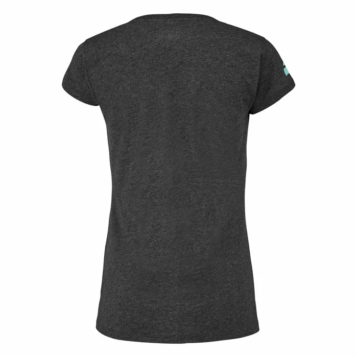 Women Tops Babolat Exercise Flag Tee Heather Black