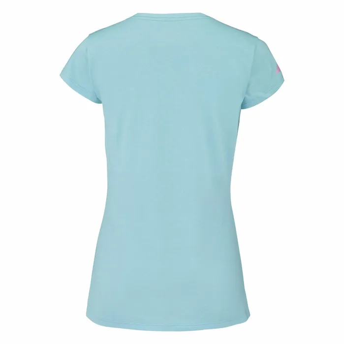 Women Tops Babolat Exercise Flag Tee Heather Blue