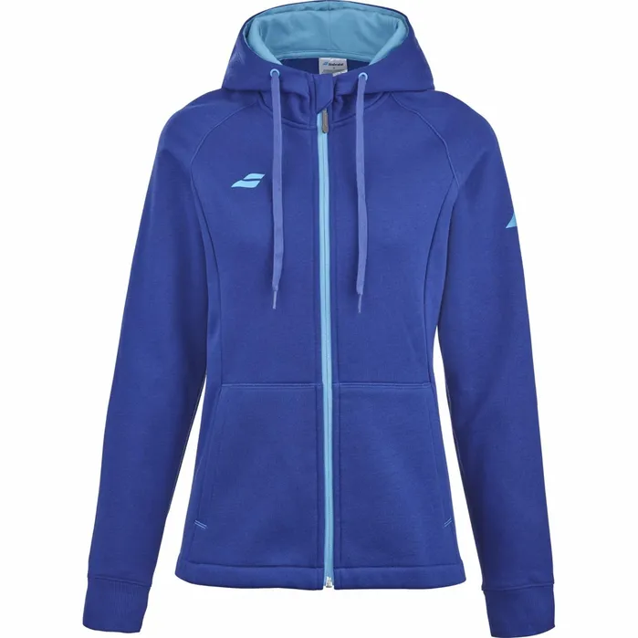 Women Tops Babolat Exercise Hood Jacket Women Dark Blue