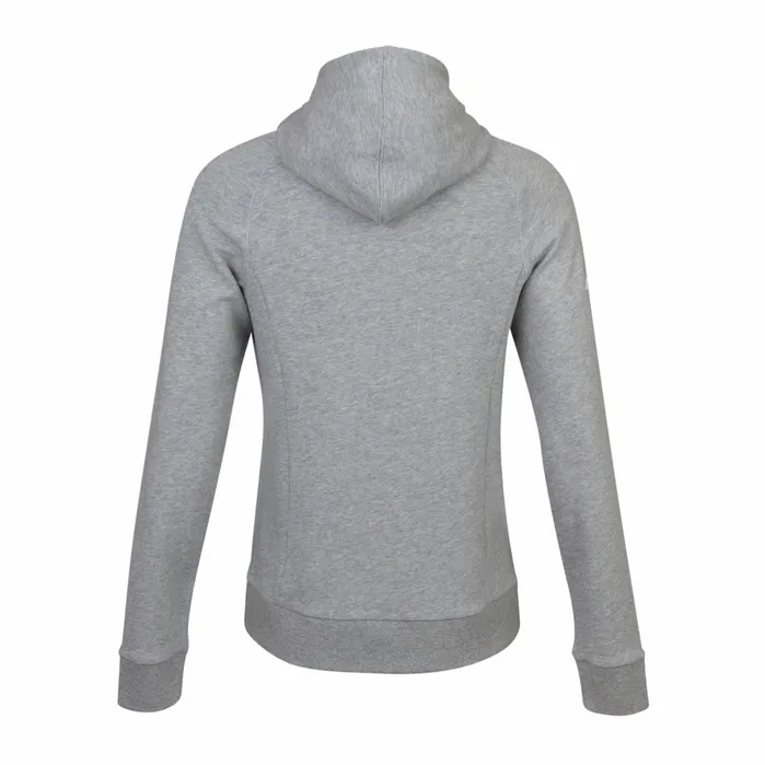 Women Tops Babolat Exercise Hood Jacket Women Flecked Gray