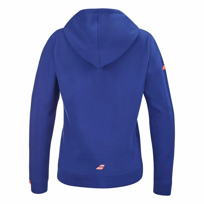 Women Tops Babolat Exercise Hood Sweat Dark Blue