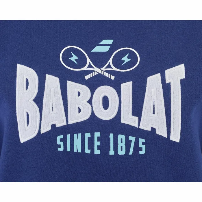 Women Tops Babolat Exercise Hood Sweat Women Blue