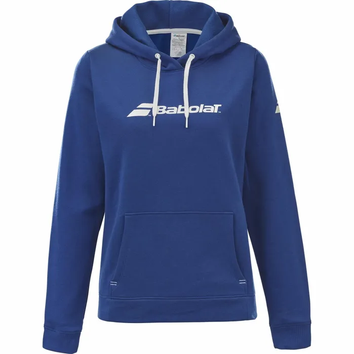 Women Tops Babolat Exercise Hood Sweat Women Dark Blue