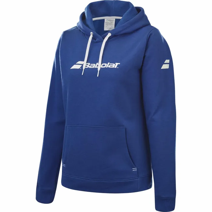 Women Tops Babolat Exercise Hood Sweat Women Dark Blue