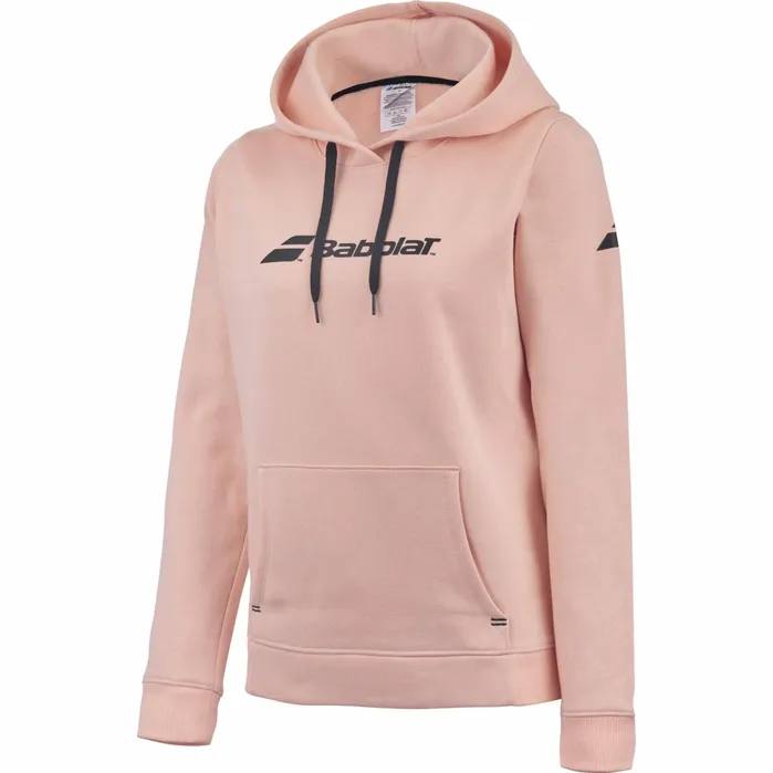 Women Tops Babolat Exercise Hood Sweat Women Pink