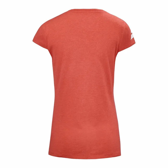 Women Tops Babolat Exercise Strippes Tee Red