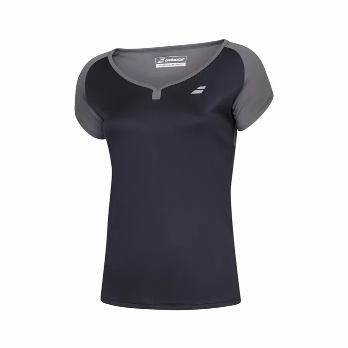 Women Tops Babolat Play Cap Sleeve Top Black Women Tops Babolat Play Cap Sleeve Top Black