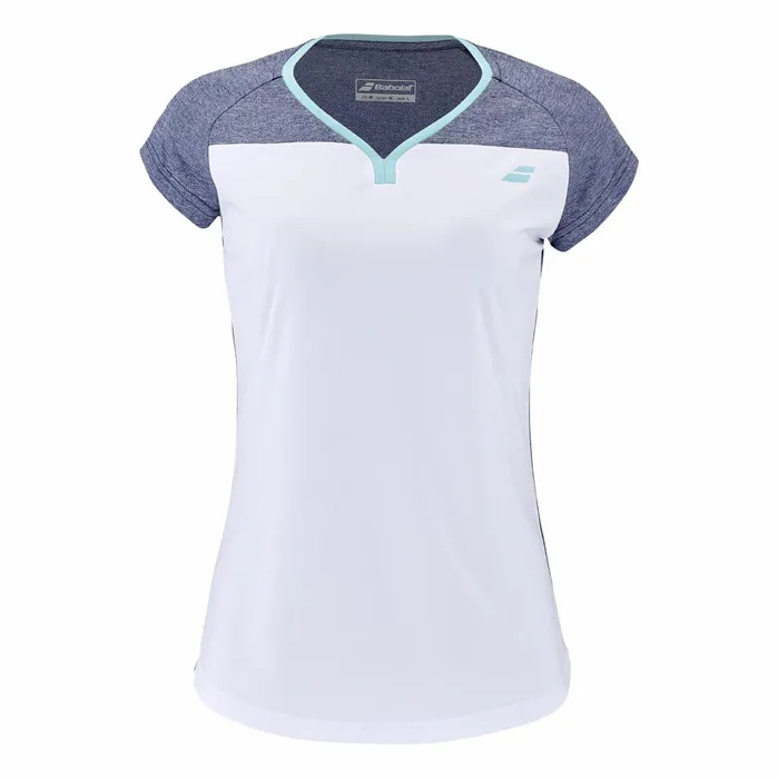 Women Tops Babolat Play Cap Sleeve Top Blue Marl