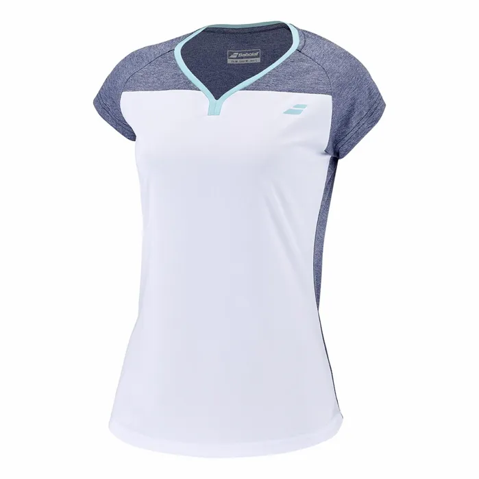 Women Tops Babolat Play Cap Sleeve Top Blue Marl