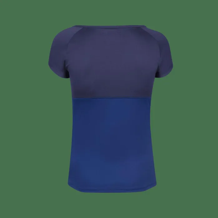 Women Tops Babolat Play Cap Sleeve Top Dark Blue Women Tops Babolat Play Cap Sleeve Top Dark Blue