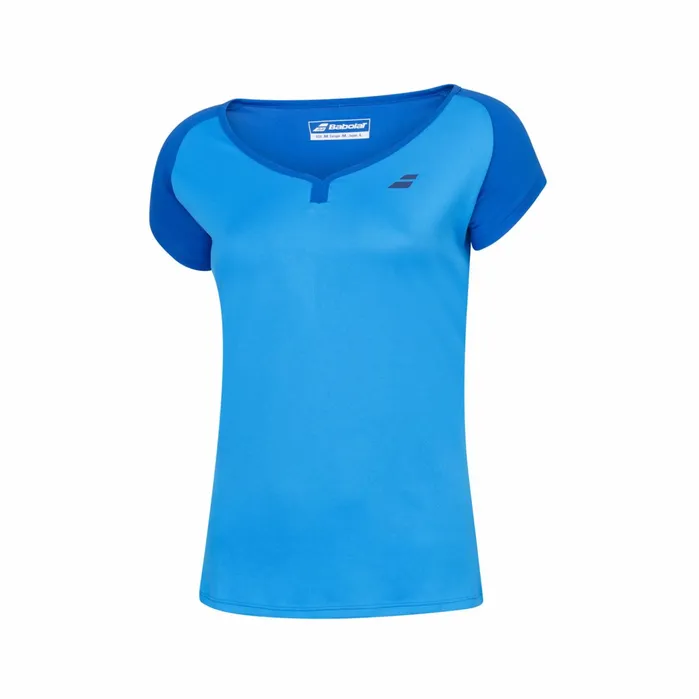 Women Tops Babolat Play Cap Sleeve Top Light Blue Women Tops Babolat Play Cap Sleeve Top Light Blue